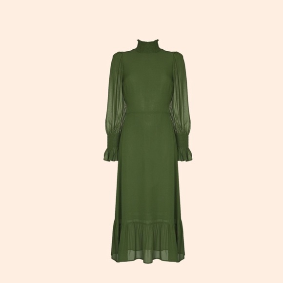 Reformation Dresses & Skirts - Reformation Galena Dress (Moss) size 12